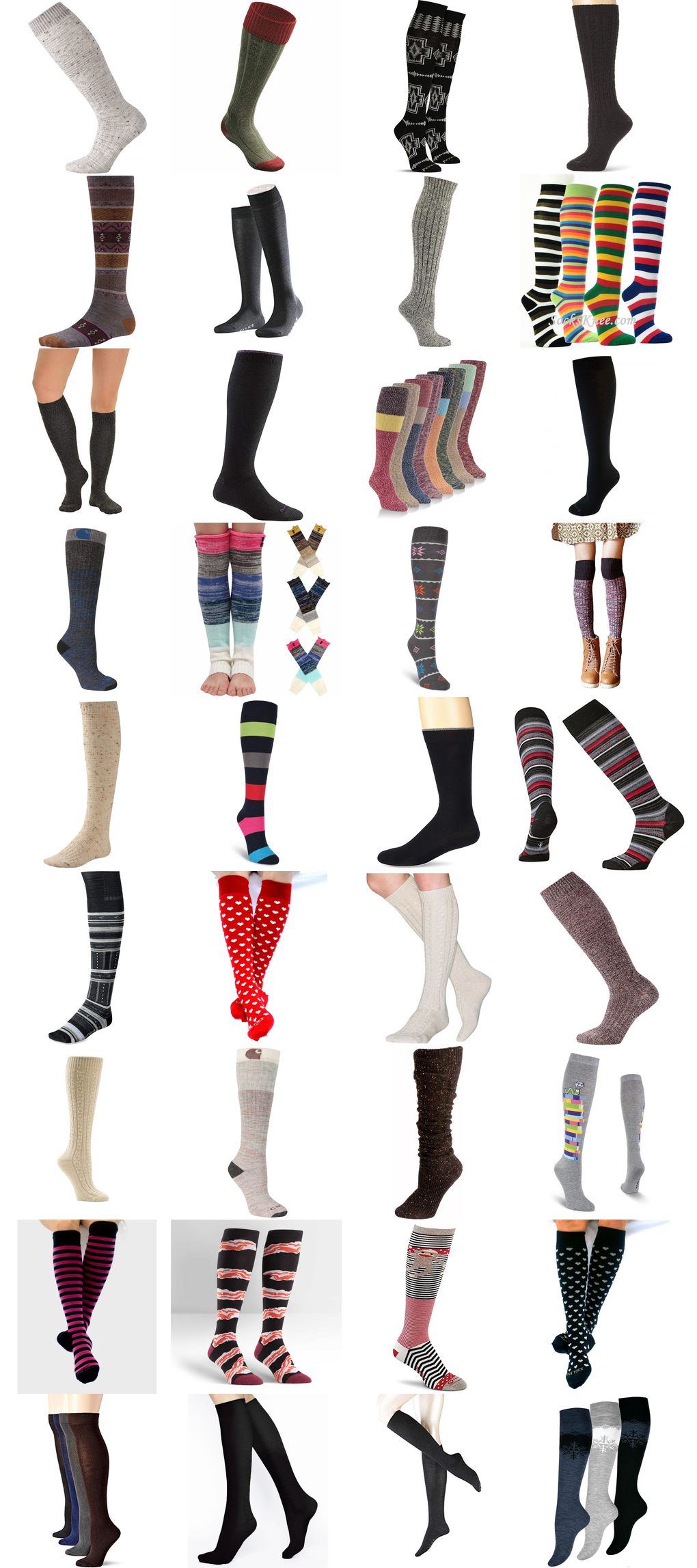 women's wool knee high socks